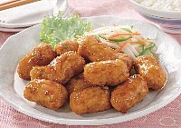 7種の国産野菜とおから入り鶏つくね(甘酢たれ)