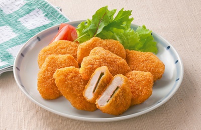 レンジでささみカツ（紀州産梅肉と大葉入り）