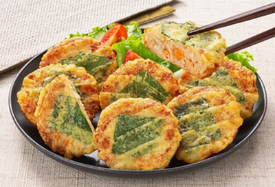 国産若鶏と４種野菜の大葉揚げ