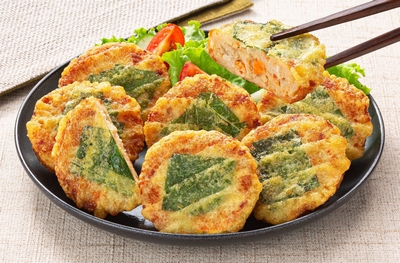 国産若鶏と４種野菜の大葉揚げ