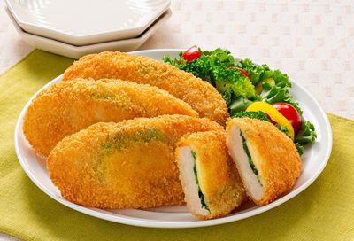 ほうれん草とチーズのチキンカツレツ