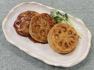 産直げん気鶏を使った鶏だんご（国産れんこん入り）　アレンジレシピ